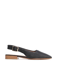 Soph Flats Black Weave