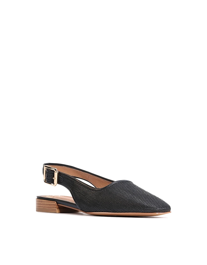Soph Flats Black Weave
