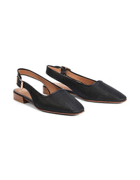 Soph Flats Black Weave
