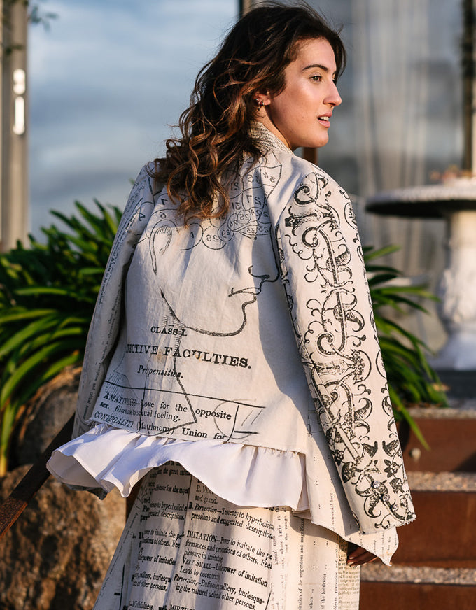 Splice Phrenology Silk Frill Jacket