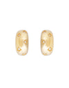 Starburst Flared Hoops Gold