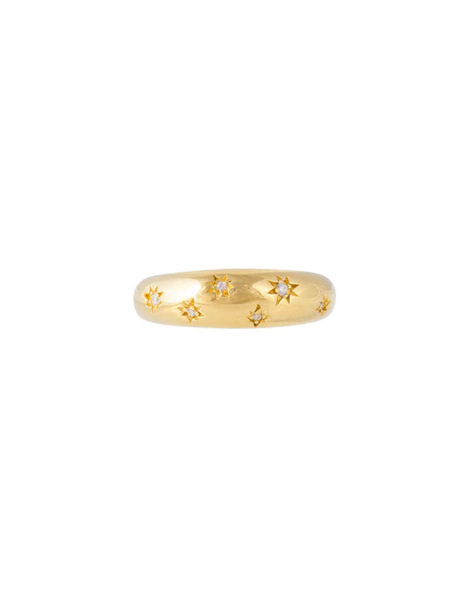 Starburst Gold Ring