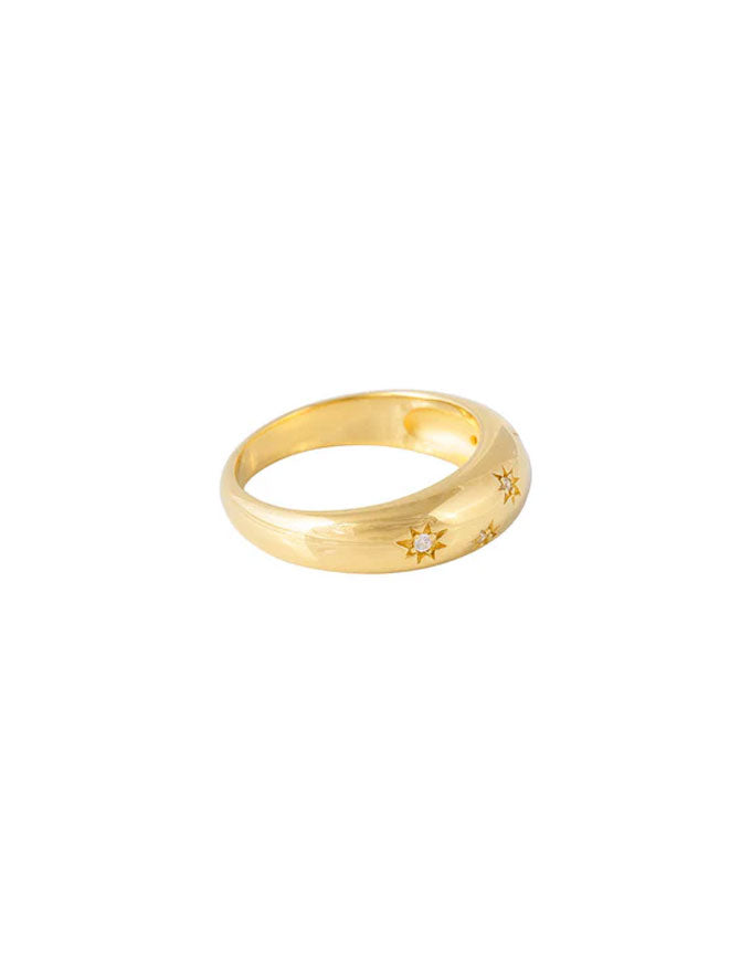 Starburst Gold Ring