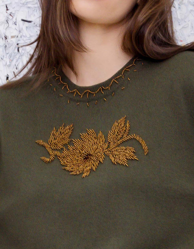 Starlight Knit Olive Green