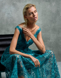 Stephanie Dress Turquoise