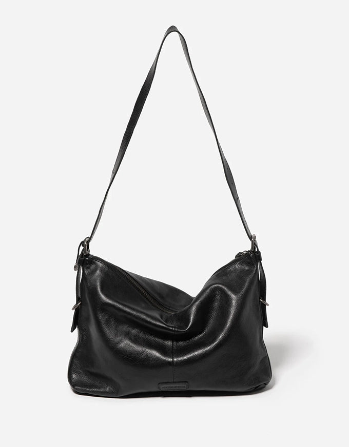 Vaucluse Leather Handbag Black