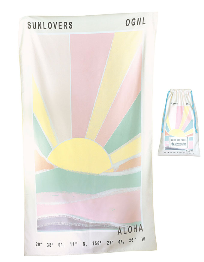 Sunrise Quick Dry Beach Towel