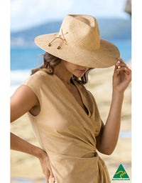 Madrid Wide Brim Fedora Natural