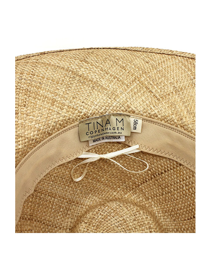 Madrid Wide Brim Fedora Natural