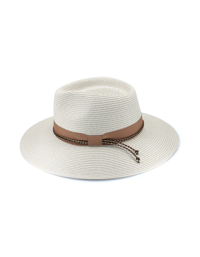 Bahama Fedora Ivory/Nutmeg