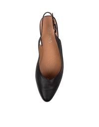 Fairy Flats Black Leather