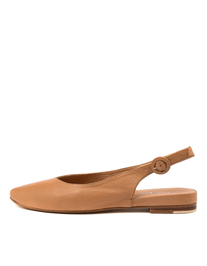 Fairy Flats Dark Tan Leather