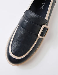 Ellish Leather Loafer Navy/Milk