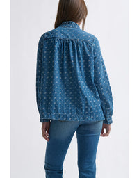 Tamara Shirt Denim Flower