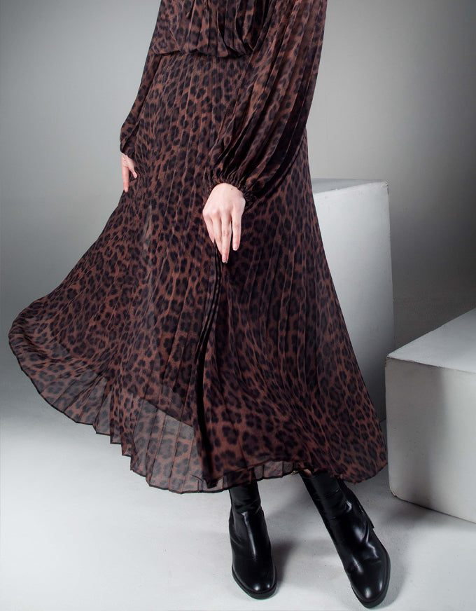 Tangier Print Skirt Leopard
