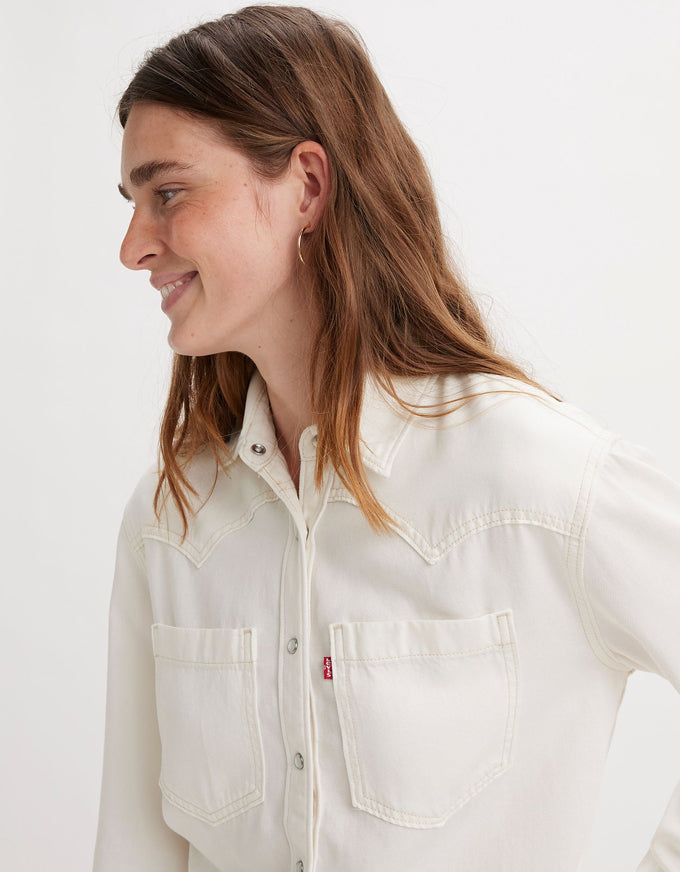 Teodora Western Shirt Ecru