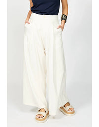 Sicily Palazzo Pant White