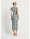 Tiffany Cap Sleeve Dress Light Blue-Ivory Lace