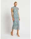 Tiffany Cap Sleeve Dress Light Blue-Ivory Lace