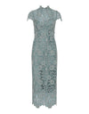 Tiffany Cap Sleeve Dress Light Blue-Ivory Lace