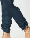 Traveller Luxe Side Tie Pant Navy