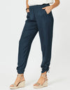 Traveller Luxe Side Tie Pant Navy