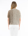 V Neck Ombre Knit Natural