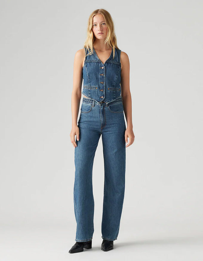 Ribcage Wide Leg Braided Jeans Big Yikes