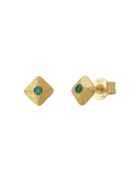 Wandering Soul Green Onyx Studs YGP