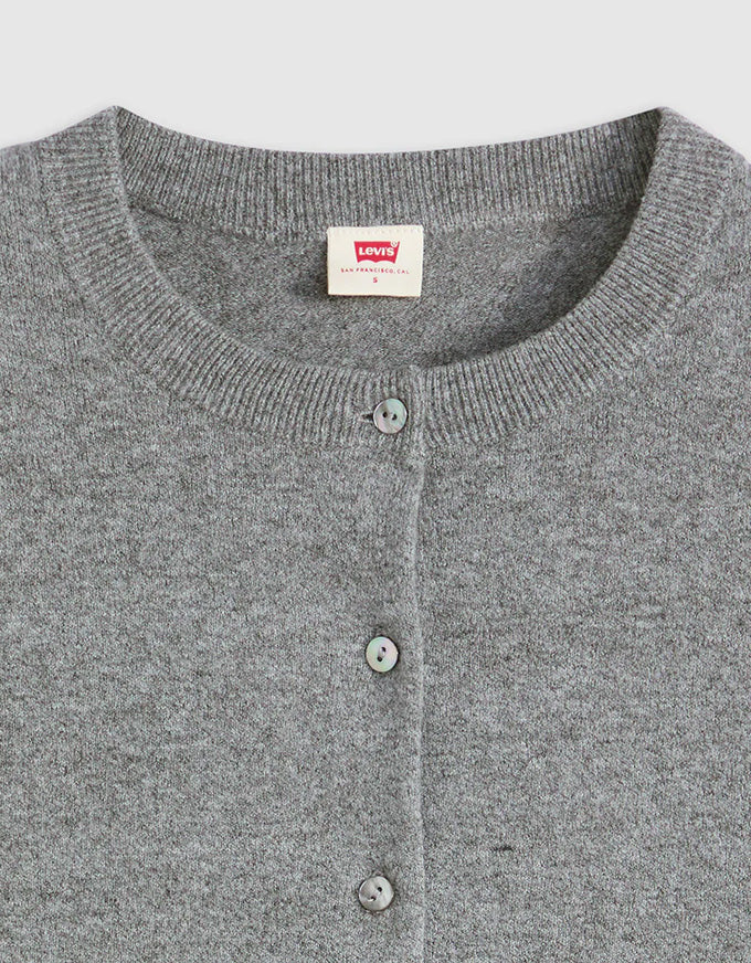 Supersoft Crew Cardi Dark Heather
