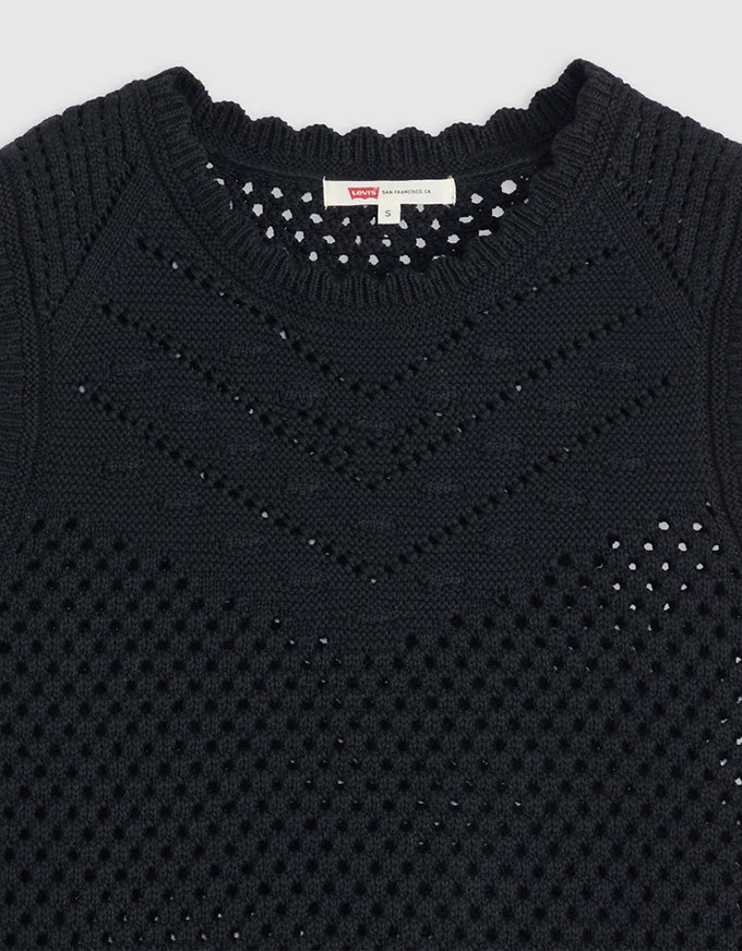 Adrienne Crochet Tank Anthracite