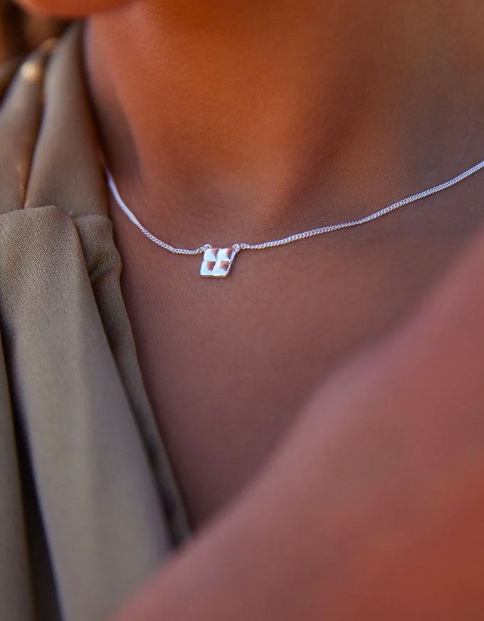 Weave Silver Necklace