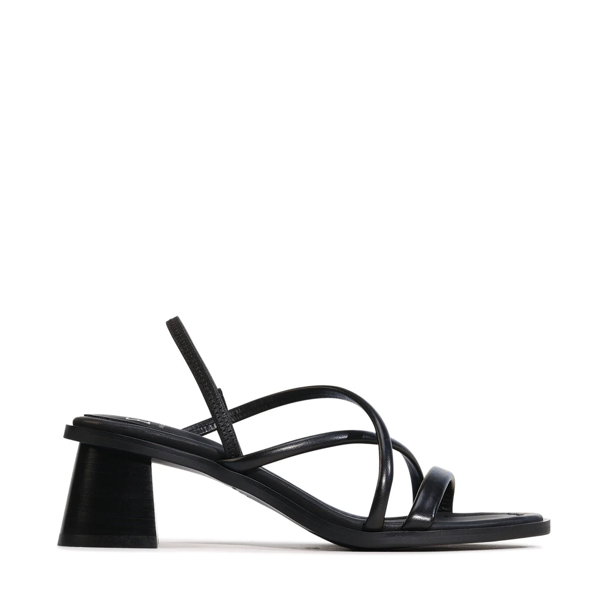 Winnie Heels Black Leather