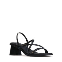 Winnie Heels Black Leather