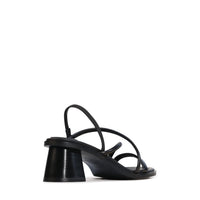 Winnie Heels Black Leather