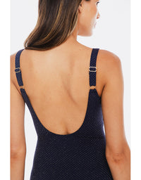 Luxe Navy Surplice One Piece