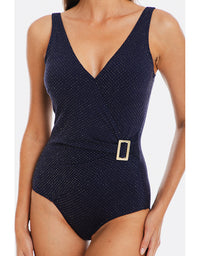 Luxe Navy Surplice One Piece