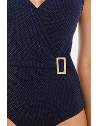 Luxe Navy Surplice One Piece