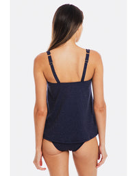 Luxe Navy Tankini A-Line Set