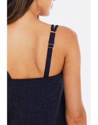 Luxe Navy Tankini A-Line Set