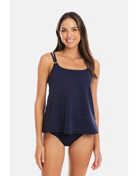Luxe Navy Tankini A-Line Set