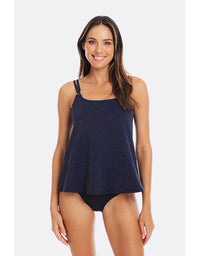 Luxe Navy Tankini A-Line Set