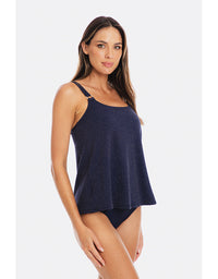 Luxe Navy Tankini A-Line Set