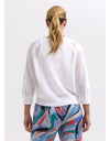 Hearts On My Sleeve Knit White
