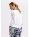 Hearts On My Sleeve Knit White