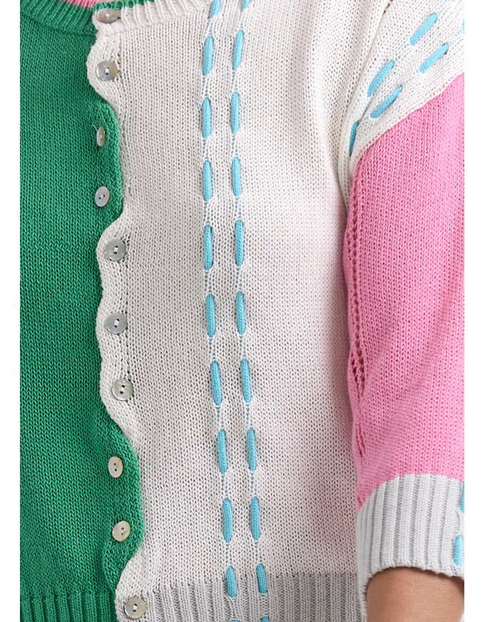 Thread Detail Cardi Apple