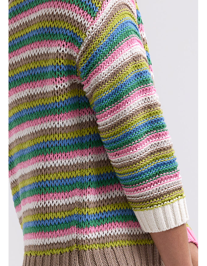 Chunky Stripe Jumper Chartreuse