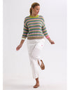 Chunky Stripe Jumper Chartreuse