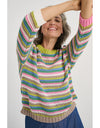 Chunky Stripe Jumper Chartreuse