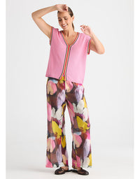 Crochet Trim Tank - Begonia Park